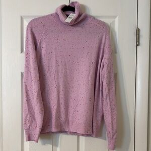 NWT Loft Lilac Speckled Turtleneck Sweater, Large